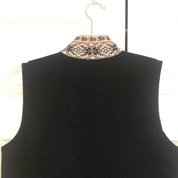 🔥 L.L. Bean Nordic Black Vest M - Picture 4 of 9